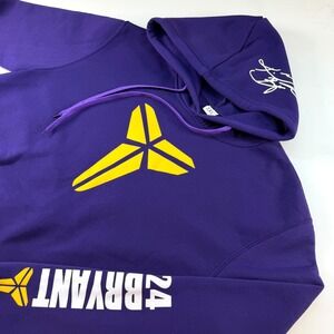 Kobe Bryant Purple Hoodie 3XL Bryant 24 Logo Los Angeles Lakers Tribute‎